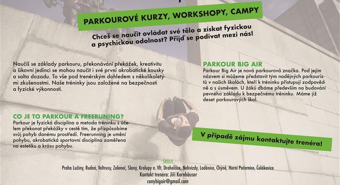 Parkourový příměstský tábor - Zeleneč